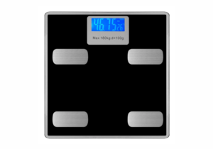 Balanza de Baño Digital con Pantalla LCD y Capacidad Máxima de 180kg - Negro
