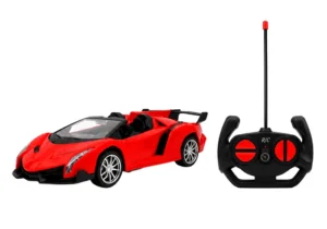Auto Deportivo a Control Remoto con Luces LED y BaterÃa Recargable - Rojo