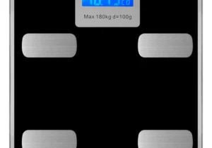 Balanza de Baño Digital con Pantalla LCD y Capacidad Máxima de 180kg - Negro