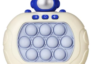 Consola Electrónica Pop It con Luz y Sonido, 4 Modos, Juego de Memoria y Velocidad - Diseño de Astronauta